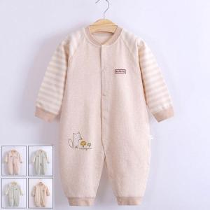 長袖 ロンパース 肌着 つなぎ 秋冬　新生児 幼児 かわいい カバーオール 女の子 男の子 ジャンプスーツ　ベビー服 赤ちゃん 百日祝い 出産祝い｜yamashita-mst
