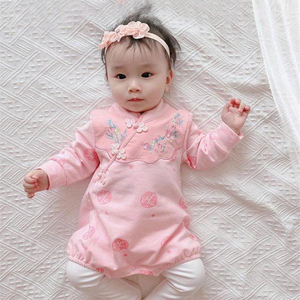 長袖 ロンパース 肌着 つなぎ 秋冬　新生児 幼児 かわいい カバーオール 女の子ジャンプスーツ　ベ...