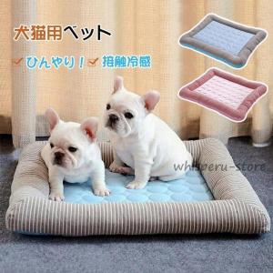 犬ベット 夏用 ひんやり 冷感 涼しい 洗える ペットベット ソファー 夏 おしゃれ まくら 寝具 猫ベッド 小型犬 中型犬 接触冷感 ペット用品 犬｜yamashita-mst