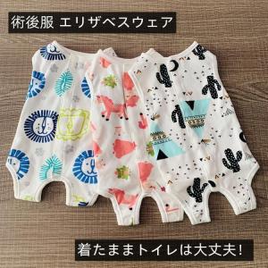 犬 術後服 エリザベスウェア エリザベスカラー 服 オス メス 去勢 小型犬｜yamashita-mst