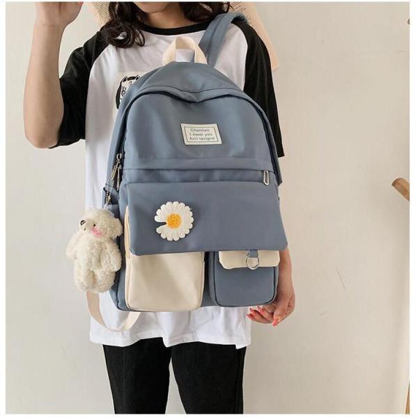 リュックサック レディース 学生 可愛い くまちゃん 全4色 通学 通勤 軽量 大容量 カバン ビジ...