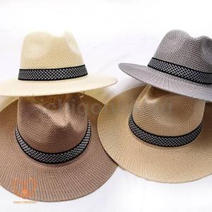 帽子 麦わら帽子 メンズ UVカット ハット 農作業 帽 春 夏 男性用 ストローハット つば広 UVカット日よけ ゴルフ 釣り 紫外線対策 小顔効果｜yamashita-mst