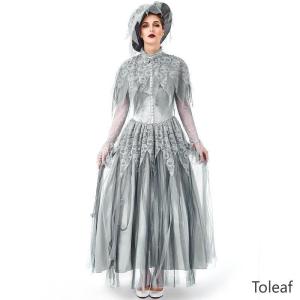 ハロウィン コスチューム衣装 ゴーストブライド バンパイヤ 吸血鬼 スケルトン 女 仮装 ハロウィンパーティー パーティー 衣装 花嫁 地獄 ゾンビ｜yamashita-mst