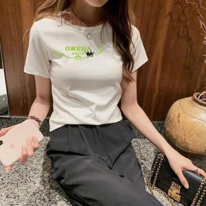 Tシャツ レディース 半袖 トップス ゆるTシャツ 丸首 大きいサイズ プルオーバー カジュアル 着痩せ 上着 夏新作 可愛い 体型カバー｜yamashita-mst