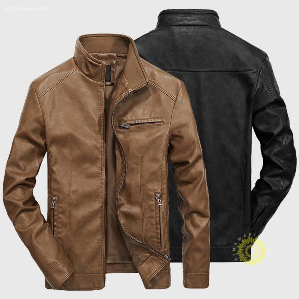 レザージャケット バイクジャケット メンズ 革ジャン 薄手 裏起毛 暖かい 革ジャケット ライダース...