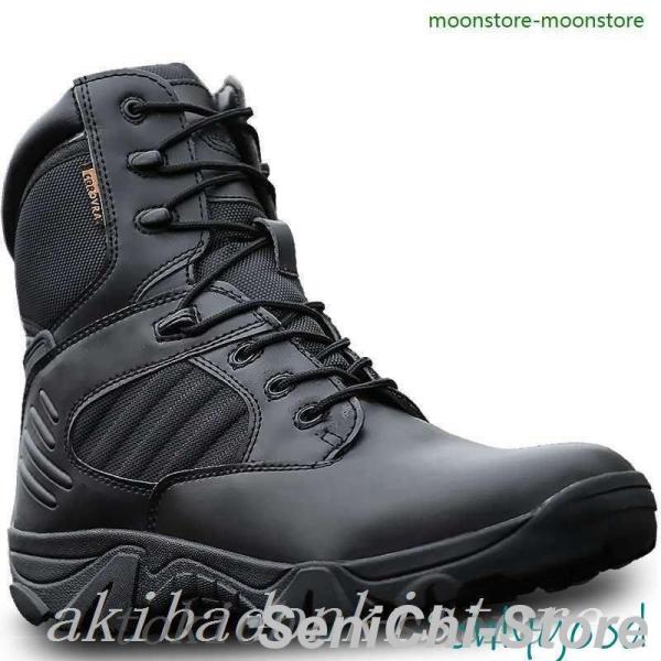 ！バイクブーツ メンズ 革 厚底 防水 ブーツ ハイカット