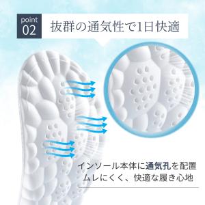 インソール 疲れない 中敷き 衝撃吸収 足底筋...の詳細画像3
