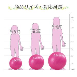 バランスボール 45cm 55cm 65cm ...の詳細画像5