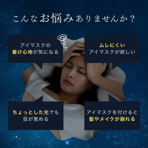 アイマスク 立体 睡眠 安眠 グッズ 遮光 旅...の詳細画像2