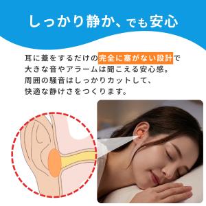 耳栓 高性能 睡眠用 ノイズキャンセリング シ...の詳細画像3