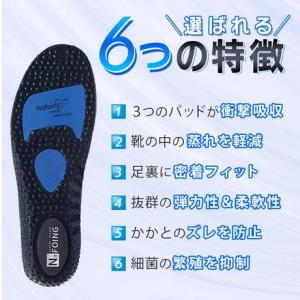 インソール 衝撃吸収 中敷き スポーツ 立ち仕...の詳細画像2