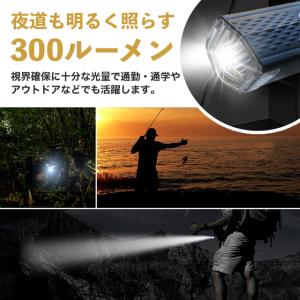 自転車 ライト 充電式 usb充電 ヘッド テ...の詳細画像1