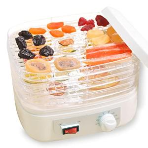 ドライフルーツメーカー プチカラ フードドライヤー 食品乾燥機 野菜乾燥機 ドライフードメーカー 家庭用 日本語説明書付き ホワイト 温度調節3