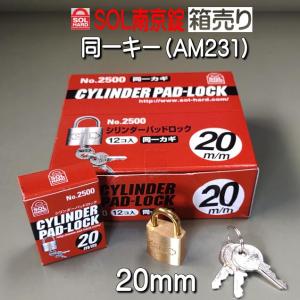 SOL 南京錠 No,2500 25mm 同一キー仕様（AS323) バラ売り : 山下金物