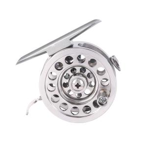 【フォックスフラップ】 フライリール タイコリール 落とし込みリール 釣り 黒鯛 チヌ アルミニウム合金 シルバー 右手専用