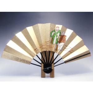 飾り扇子・ゴールド地・青松 : 京扇子専門店 山武扇舗 Yahoo!店 - 通販
