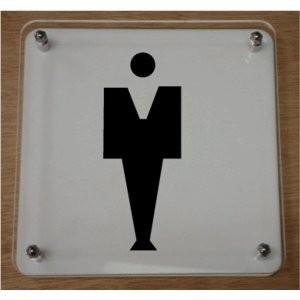 国内外の人気 トイレマーク W式15cm 2枚組 二層式 透明 トイレプレート トイレのプレート 期間限定特別価格
