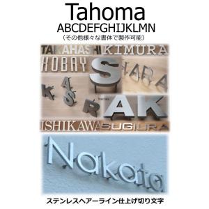 表札　戸建て表札　切り文字　ステンレス切り文字４ｍｍ厚　ステンレス切り文字表札　書体【Tahoma】おしゃれな切り文字｜yamato-design