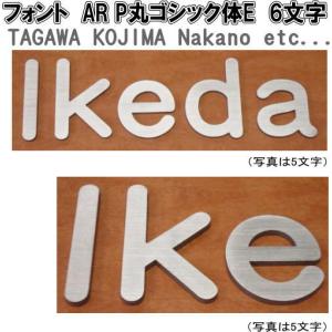 英字6文字　ステンレス切り文字　ヘアーライン仕上げ4ｍｍ厚｜yamato-design