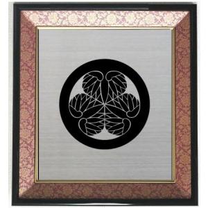 丸に木瓜 金色額入り家紋 額入りの家紋 高級感のある額入り家紋 壁掛け