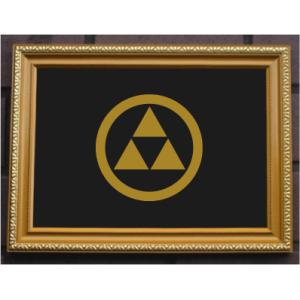 金色額入り家紋【七つ割源氏車】 : ヤマトデザインヤフー店 - 通販