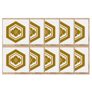 家紋シール１０ｃｍ 10枚入り　