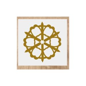 滅多に出ないサイズ‼️41.06㎜❗素晴らしい紋様の縁金具　江戸時代 袷] 江戸小紋、角通し黒とグレイ地の染め帯♪背高さんおすすめ