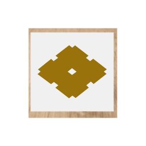 家紋シール２０ｃｍ 金色家紋シール・銀色家紋シール・黒色家紋シール　大きい家紋シール　人気の家紋シー...