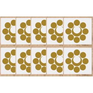 家紋シール 5cm１０枚入り 家紋シール金色　家紋シール黒色　家紋シール銀色　人気の家紋シール　１〜２営業日で　