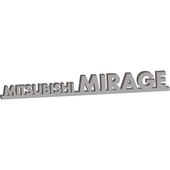 mitsubishi ミラージュエンブレム　300mmx35mm
