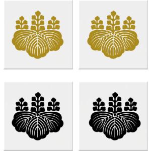 五七の桐　家紋シール 7cm ２枚入り