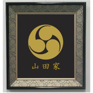金色額入り家紋【七つ割源氏車】 : ヤマトデザインヤフー店 - 通販