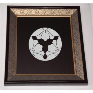 壁掛け額入り家紋 【五瓜に根笹】 : ヤマトデザインヤフー店