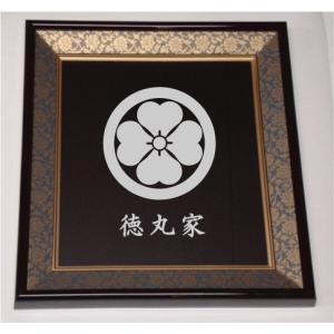 丸に木瓜 金色額入り家紋【丸に木瓜】 額入りの家紋 当店のお勧め商品