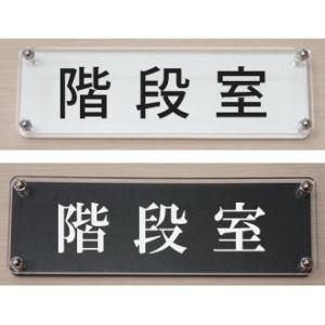 保健室 ドアプレート カラーエッジW式24x8cm 立体的な室名プレート