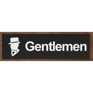 トイレマークアクリル横型プレート200x80mm　大人気のトイレプレート　おしゃれなトイレマーク　横...