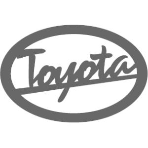 トヨタエンブレム 楕円型 筆記体 HL−黒 : ヤマトデザインヤフー店 