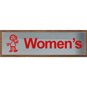 トイレマークステンレス横型プレート 200x80mm　大人気のトイレプレート　おしゃれなトイレマーク...