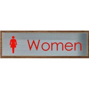 トイレマーク　トイレプレート　最高級ステンレス製【200×80】便所マーク　便所プレート　トイレマー...