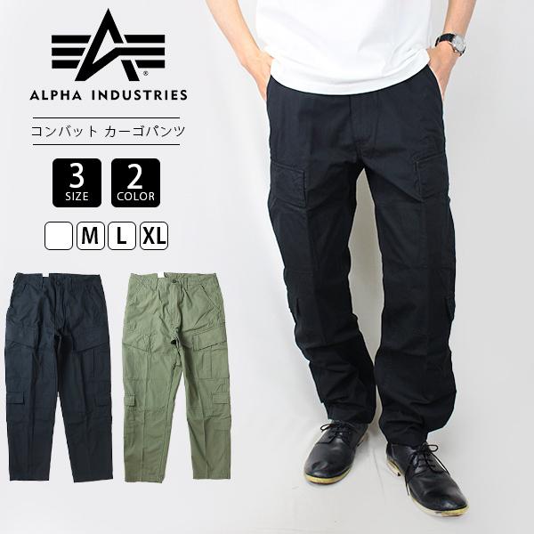 ALPHA INDUSTRIES カーゴパンツ アルファインダストリーズ カーゴパンツ コットンリッ...