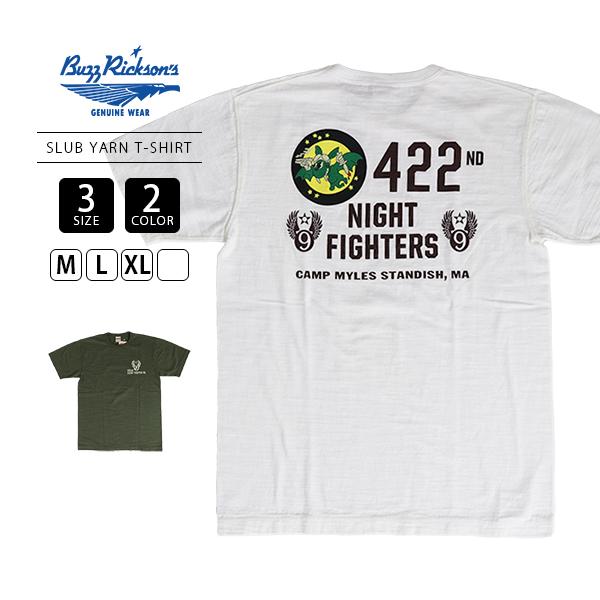 BUZZ RICKSON&apos;S バズリクソンズ 半袖 Tシャツ 422nd Night Fighter...