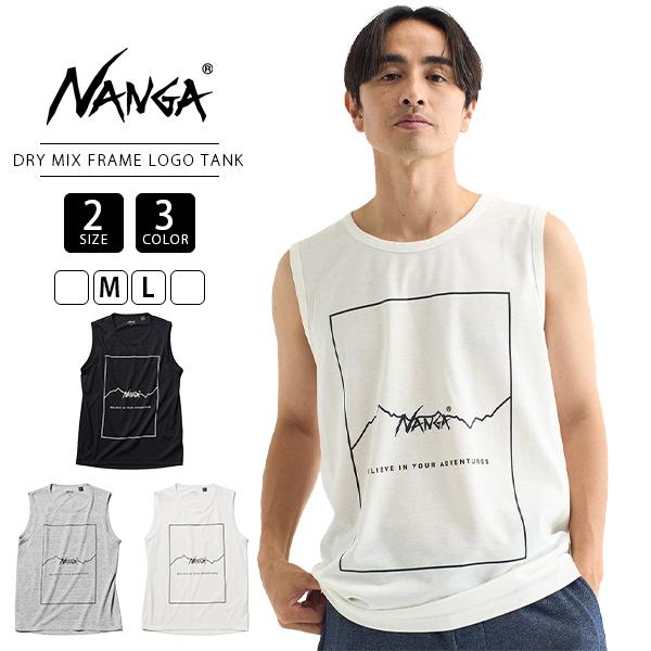 NANGA ナンガ DRY MIX FRAME LOGO TANK TOP ドライミックス フレーム...