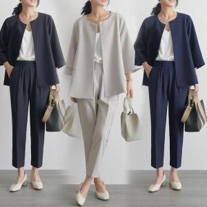 卒業式 服 母 パンツスーツ セレモニースーツ ...の商品画像