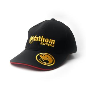 fathom EXTREME 透湿・防水・撥水 ハーフメッシュキャップ 3Dロゴ Gold 釣り用帽子 フィッシングキャップ｜yamatoayura