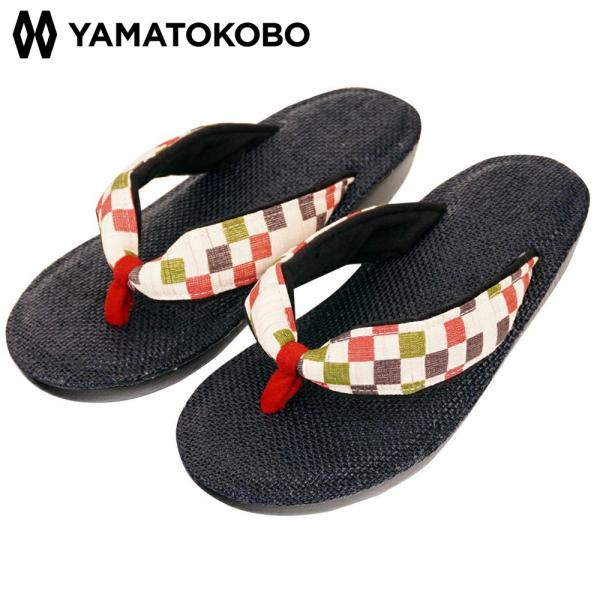 雪駄 パナマメッシュネイビー 石畳 レディース R257