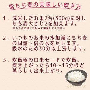 紫もち麦 国産 ダイシモチ 3kg (300g...の詳細画像5