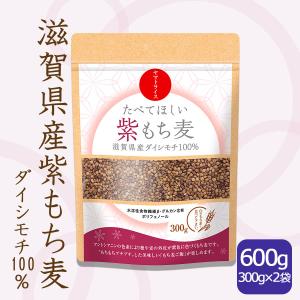 もち麦 国産 ダイシモチ 紫もち麦 滋賀県産 600g (300g×2袋)