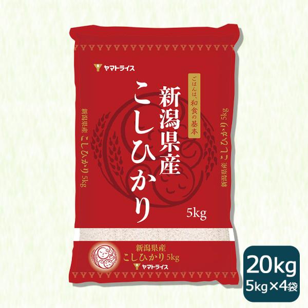 米 お米 コシヒカリ 20kg 新潟県産 5kg×4 白米 令和5年産