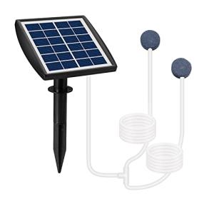 ソーラー エアーポンプ エアポンプ 電池内蔵 太陽光充電 酸素提供ポンプ 防水 屋外 釣り/池/水族館 /庭池