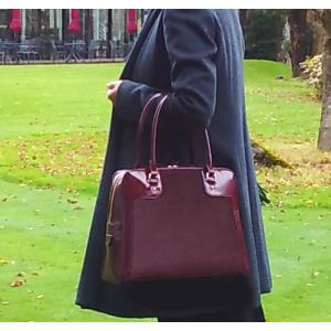 濱野バッグ　ラパーチェ　エナメル＆ヌバック　ボストンバッグ　濱野皮革工芸製　銀座大和屋　★販売終了となります★